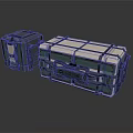 Tactical Storage Boxes Rugged Metal Reinforced Design With Dark Green And Black Straps