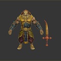 Western Samurai Western Warrior Western Hero Western Warrior Knight Hero Ancient Warrior Paladin 3d model