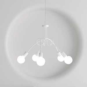 Modern chandelier 3d model