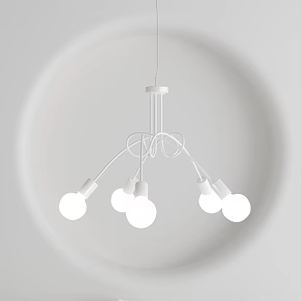 Modern chandelier 3d model