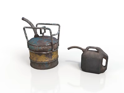 Realistic style gas tank oil tank metal container oil storage tank fuel tank industrial tank container hardware 3d model