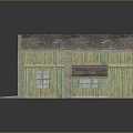 Traditional Building With Sloped Tile Roof Wooden Walls Windows And Small Attached Structure