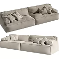 Modern Multiplayer Sofa 3d model