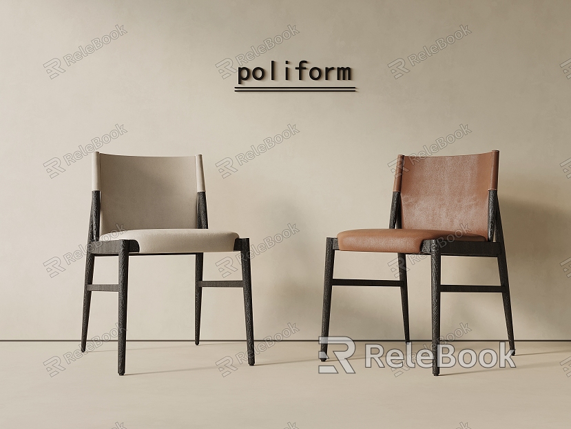 Modern Single Chair Dining Chair Writing Chair model