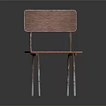 Modern Wooden Chair With Metal Legs And Simple Stylish Design