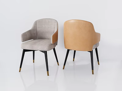 Modern Dining Chair Dining Chair Leisure Chair 3d model