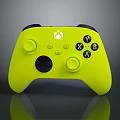 Bright Yellow Xbox Wireless Controller With Y X B A Buttons And Joysticks 3d model