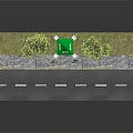 Sprite Green Tent Outdoor Setup With Trees And Roadside Grass