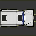 White Nord Transit Off Road Vehicle With Large Tires And Transport Design