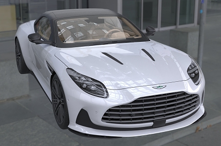 Hyundai 2024 Aston Martin DB12Volante car sports car 3d model