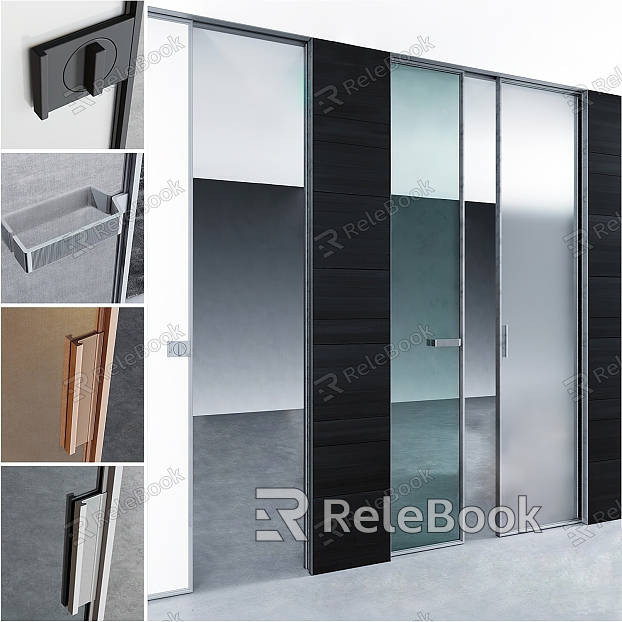 Modern sliding door glass sliding door model