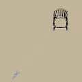 Elegant Wooden Rocking Chair With Slatted Back Armrests And Solid Wood Finish