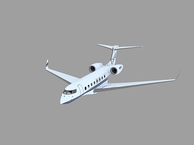 Private business jet Gulfstream G650 upgraded interior version 3d model