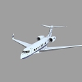 Private business jet Gulfstream G650 upgraded interior version 3d model