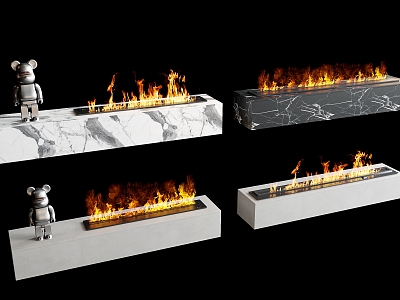 Fireplace Electronic Fireplace Decorative Fireplace 3d model