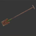Agricultural Equipment Shovel With Wooden Handle And Metal Blade For Farming Use