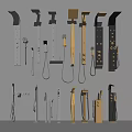 Modern Shower Fixtures With Black Gold Silver Finishes And Contemporary Design