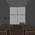 Modern Church of Light 3d model