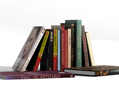 Modern Books 3d model