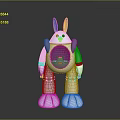 Robot Assistant Small Robot Butler Robot Butler Figure Game Figure 3d model