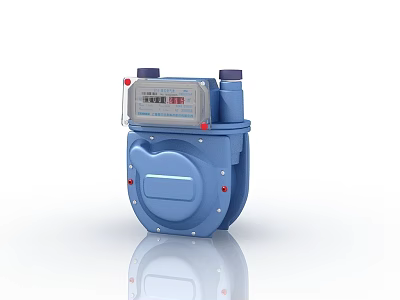 Blue Kitchen Appliance With Digital Display And Meter For Home Use 3d model