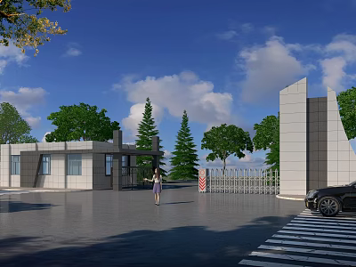 Gate entrance 3d model