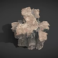 Natural Rock Scene Component With Rough Texture And Detailed Surface For 3D Terrain Design 3d model