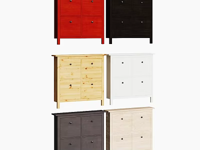 Multiple Colors Storage Cabinet with Drawers for Home Organizing and Living Space 3d model