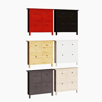 Multiple Colors Storage Cabinet with Drawers for Home Organizing and Living Space 3d model
