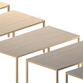 Modern Minimalist Dining Table With Wooden Tabletop And Sleek Metal Legs