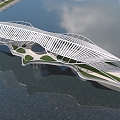 The Modern Bridge 3d model