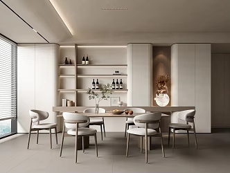 Cream Wind Restaurant 3d model