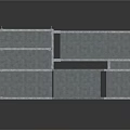 Metal Construction Equipment Frame Structure With Support Crossbars And Panels