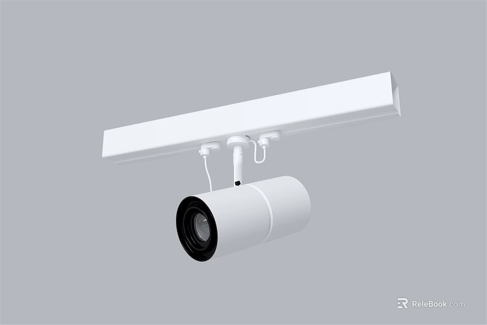 Modern White Downlight Spotlight With Ceiling Mounted Design For Interior Use 3d model