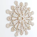 Ornate Intricate Carving With Symmetrical Leaves Petals And Central Circle Design