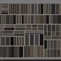Various Wall Paneling Designs with Different Textures and Color Variations 3d model