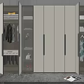 Modern Wardrobe Interior Design With Spacious Storage Shelves Hanging Rods And Drawers