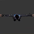 3D Female Character Model In Blue Purple Outfit With Arms Outstretched And Utility Belt