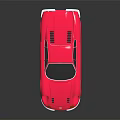 Vintage Pink Sports Car With Shiny Exterior And Classic Design Details