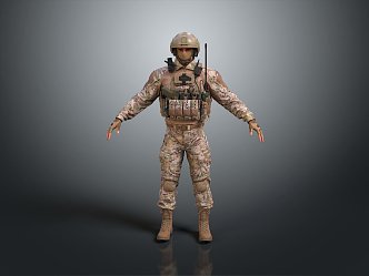 Special Forces Special Forces Special Army Special Warriors Rapid Reaction Force Soldiers Warriors 3d model