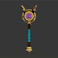 Golden Bee Shaped Hammer Unique Hardware Tool With Blue Green Striped Handle And Decorative Wings