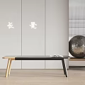 Modern bench 3d model