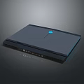 Sleek Modern Laptop Featuring Blue Lighting Cooling Vents And Stylish Design