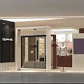 Modern Clothing Store Interior With Mannequin Display Racks White Counter Plants And Mirror