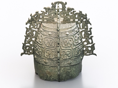 Qin Gong Zhong Bronze Bell Bronze Antique Cultural Relics 3d model