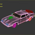 Self-made armed car modified car modified car chariot doomsday car self-made car self-made car modified car 3d model