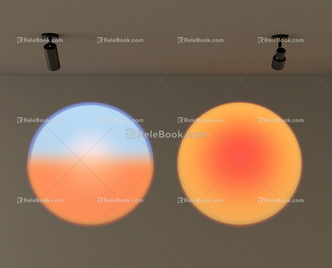 Sunset Light Spotlight Downlight 3d model