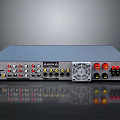 Modern Electronic AV Receiver With Multiple Audio Video Ports And Controls