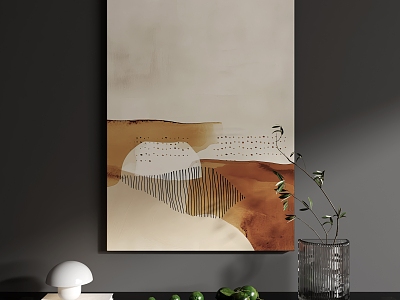 Abstract Decorative Painting High-end Hanging Painting Texture Painting model