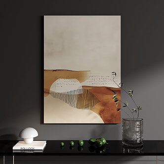 Abstract Decorative Painting High-end Hanging Painting Texture Painting 3d model